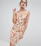 New Look Floral Bandage Dress