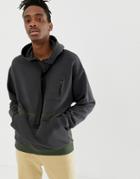 Asos Design Oversized Hoodie With Utility Details - Black