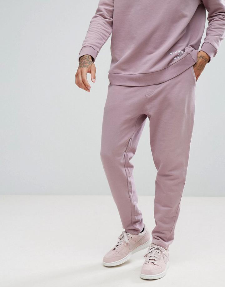 Midnight Surf Skinny Fit Joggers - Pink