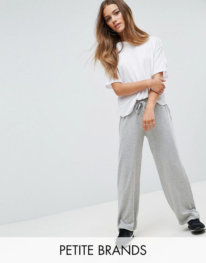 Noisy May Petite Drawstring Knitted Pants - Multi