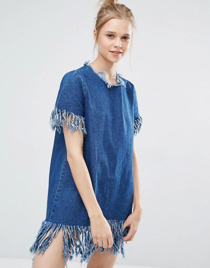 Liquor & Poker Shift Dress - Blue