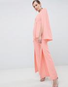 Lavish Alice Tailored Pants With Splits - Pink