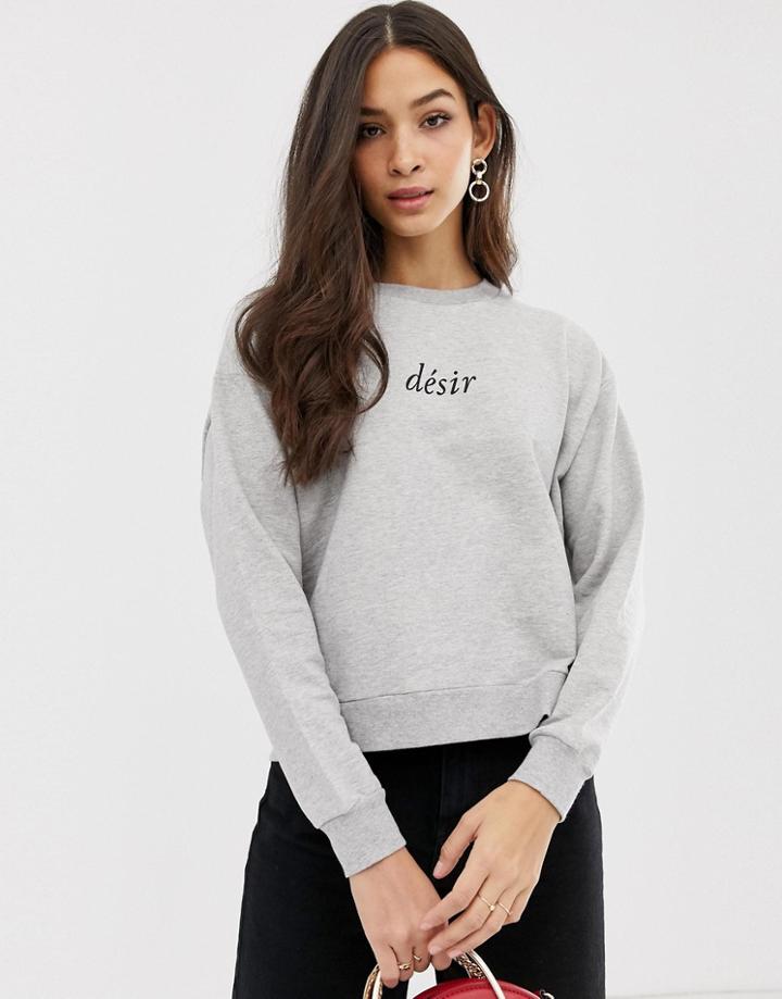 French Connection Crew Neck Desire Sweater-gray