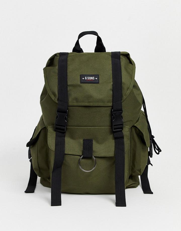 Only & Sons Khaki Backpack-green