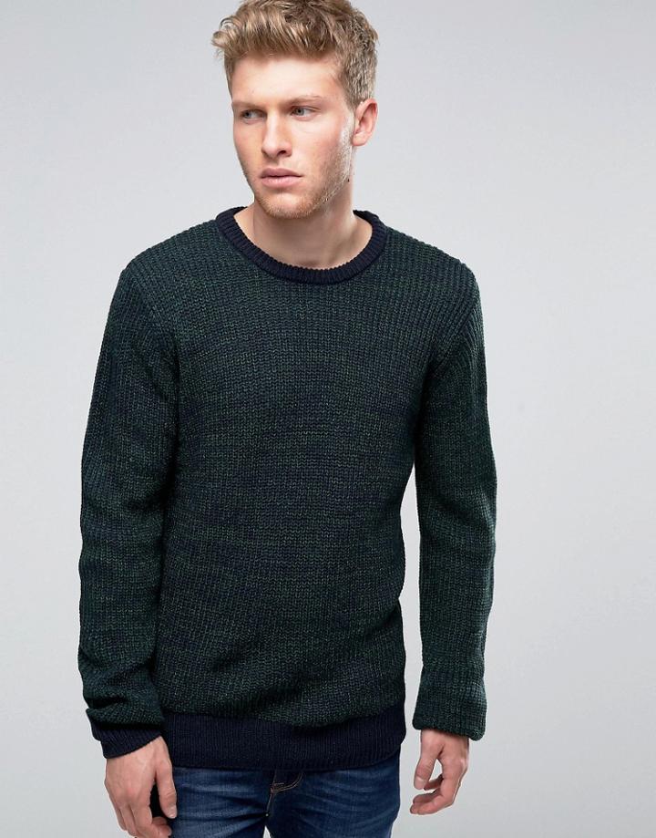 Another Influence Multi Yarn Sweater - Green