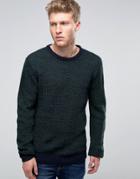 Another Influence Multi Yarn Sweater - Green