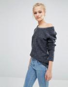 Vila Long Sleeve Sweater - Gray