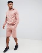 Boohooman Short Tracksuit With Band Detail In Pink - Pink