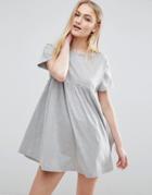 Asos Ultimate Smock Dress - Gray