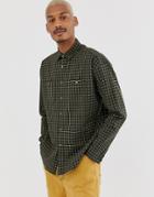 Asos Design Oversized Grid Check Shirt-green