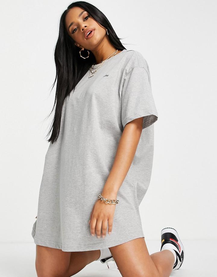 Night Addict Baddie Oversized T-shirt Dress-grey