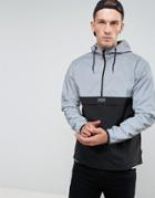 Nicce London Overhead Jacket In Panel Reflective - Gray