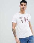 Tommy Hilfiger Icon Colors Th Logo T-shirt In White - White
