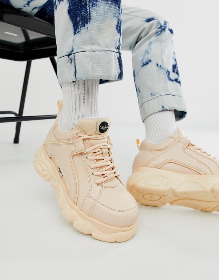 Buffalo Corin Low Platform Sneakers In Pink - Pink