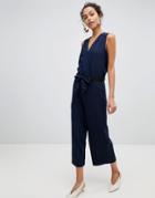 Vila Wide Leg Jumpsuit - Navy