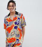 Reclaimed Vintage X Looney Tunes Baroque Revere Shirt - Multi