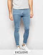 Reclaimed Vintage Super Skinny Jeans - Light Wash Blue
