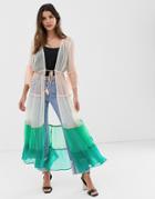 Nfc Amalfi Color Block Maxi Kimono - Multi