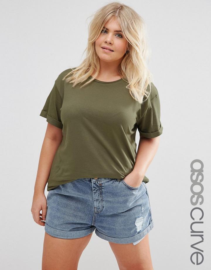 Asos Curve Ultimate Easy T-shirt - Green