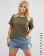 Asos Curve Ultimate Easy T-shirt - Green