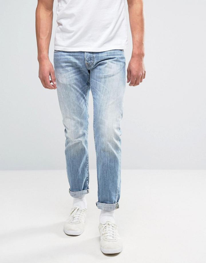 Edwin Ed-55 Regular Tapered Jean Heaven Wash - Blue