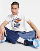 Aape By A Bathing Ape Fishing Trip Print T-shirt In White