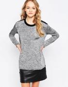 Madam Rage Sweater With Back Detail - Gray