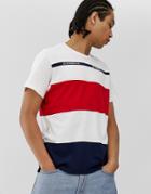 Levi's Mighty Made Taped Stripe T-shirt In White
