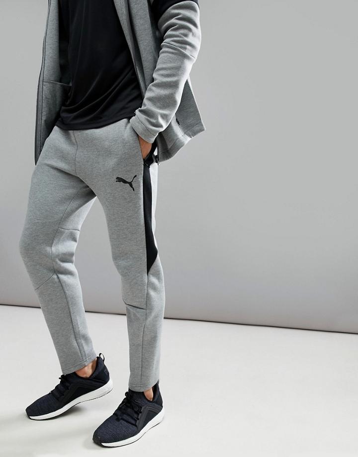 Puma Running Evostripe Move Joggers In Gray 59492403 - Gray