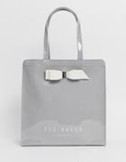 Ted Baker Almacon Bow Large Icon Bag - Gray