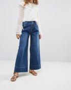 Moon River Wide Leg Jeans - Blue