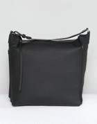 Allsaints Mini Backpack In Slouchy Leather - Black