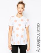Asos Maternity Blush Spot T-shirt - Multi