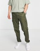 Tommy Hilfiger Chelsea Cargo Tech Twill Pants In Khaki-green