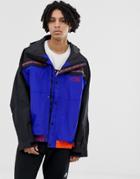 The North Face 92 Retro Rage Rain Jacket In Geo-tribal Blue - Blue