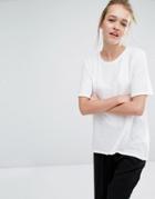 Monki Texture Detail Top - White