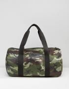 Heist Duffle Quilted Bag In Khaki Camo - Green
