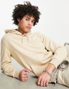 Puma Emboidered Logo Hoodie In Beige - Exclusive To Asos-neutral
