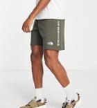 The North Face Tech Shorts In Khaki - Exclusive To Asos-green