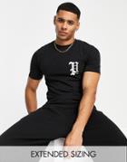 Asos Design T-shirt With Copenhagen City Chest Print In Black