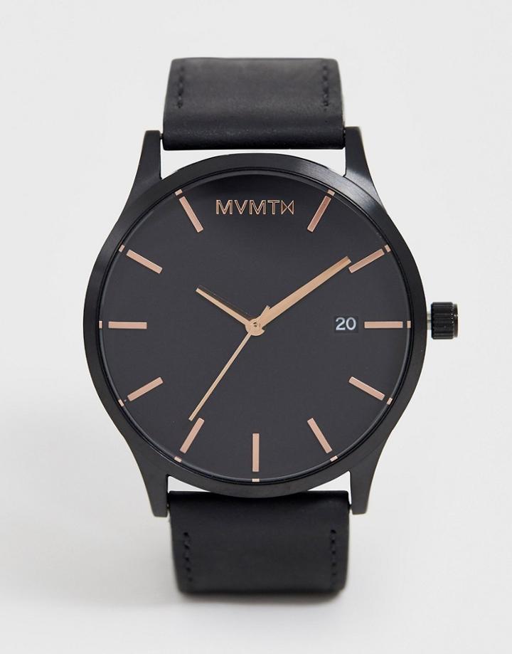 Mvmt Classic Leather Watch - Black