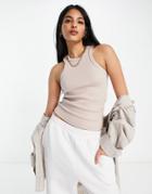 Dr Denim Amelie Racer Front Tank Top In Pink