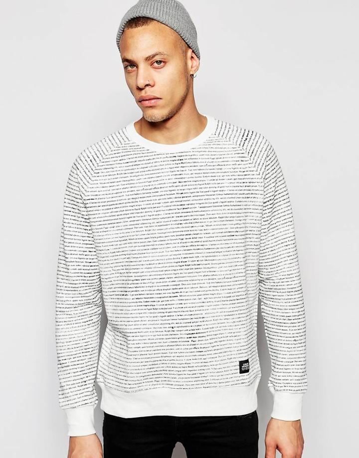 Cheap Monday Rules Sweatshirt - White