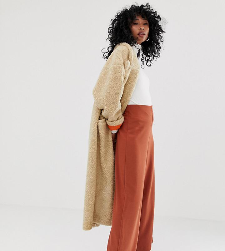 Weekday Wide Leg Pants In Rust