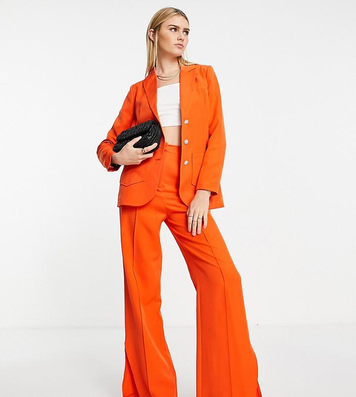 Annorlunda Split Hem Pants In Orange - Part Of A Set