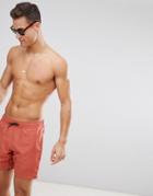 Farah Colbert Plain Swim Shorts In Orange - Orange