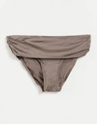 Pour Moi Fuller Bust Azure Fold Over Bikini Bottom In Bronze-gold