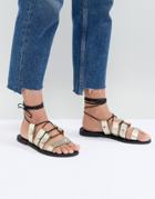 Sol Sana Divison Gold Sandals - Gold