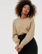 & Other Stories Knitted Sweater In Beige - Beige