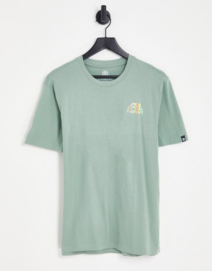 Element Burkett T-shirt In Teal-green